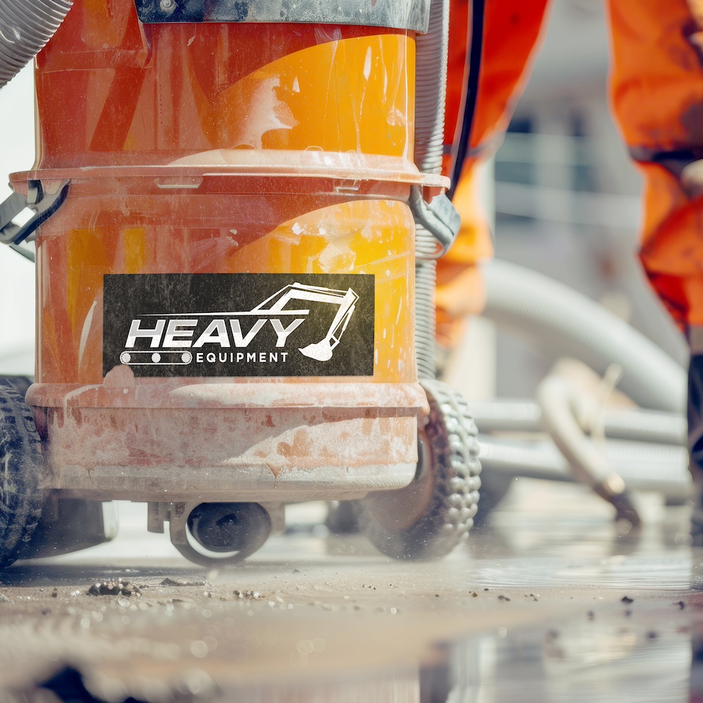 Product identification label on industrial equipment